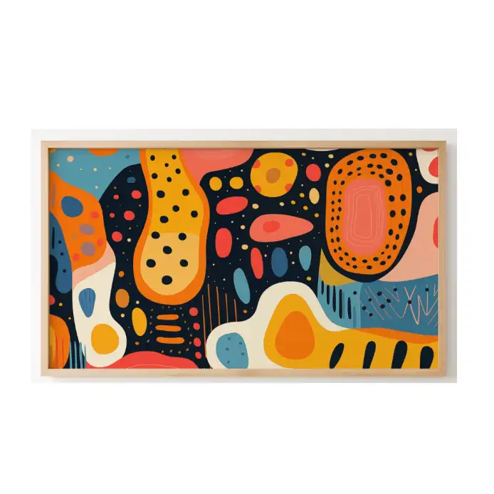 Quadro Decorativo N°24- Panorâmico Abstrato - Groovy - Galix