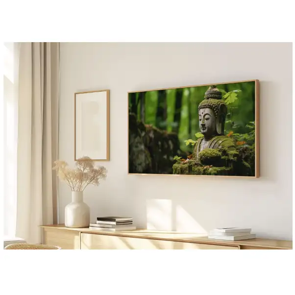 Quadro Decorativo N°156  - Panorâmico Estátua Buda - Galix