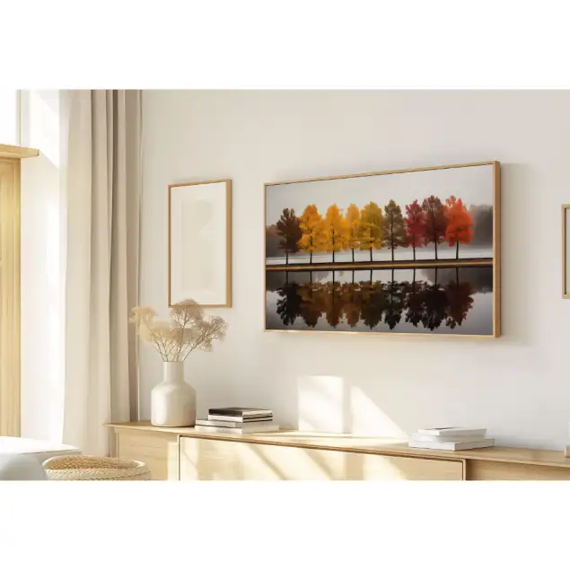 Quadro Decorativo N°234 - Panorâmico - Arvores Outonais - Galix