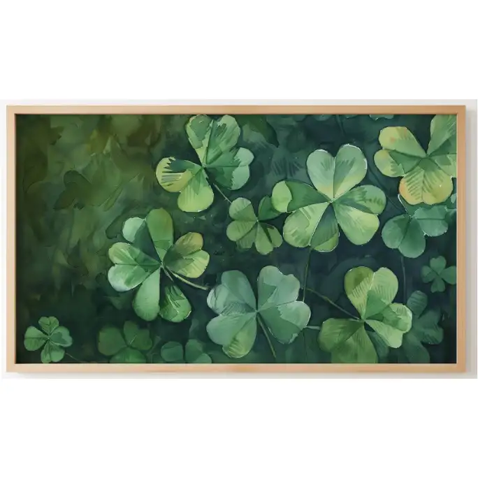 Quadro Decorativo N°141 - Panorâmico Botânico - Trevos - Galix
