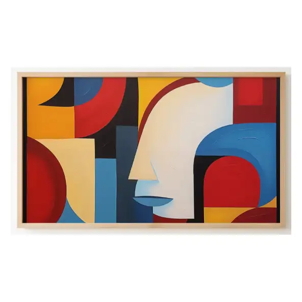 Quadro Decorativo N°10 - Panorâmico Cubista - Perfil - Galix