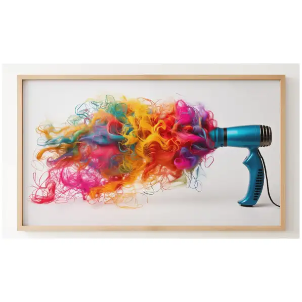 Quadro Decorativo N°56 - Panorâmico Secador Explosão de Cores - Galix
