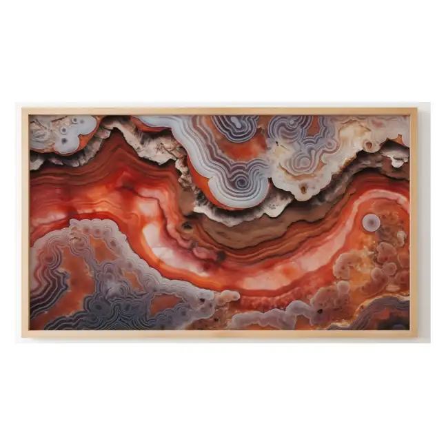 Quadro Decorativo N°204 - Panorâmico - Pedra Ágata - Galix