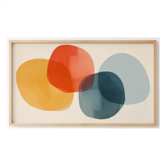 Quadro Decorativo N°65 - Panorâmico Formas Orgânicas - Galix
