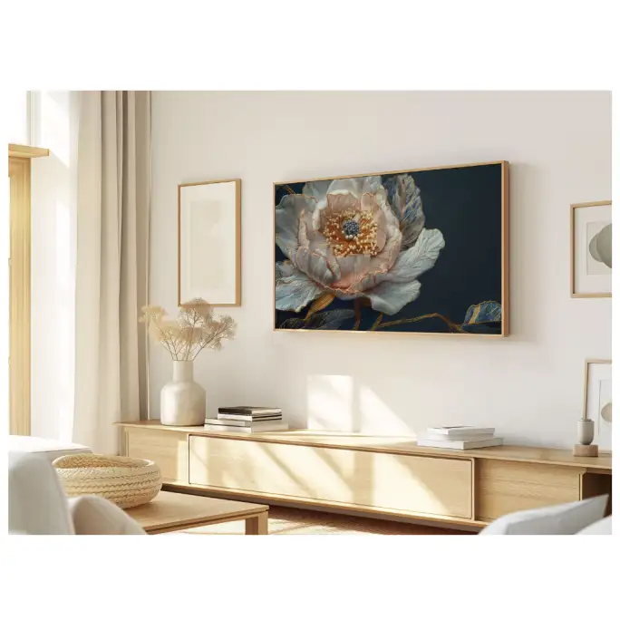 Quadro Decorativo N°168 - Panorâmico Botânico - Flor Peônia - Galix