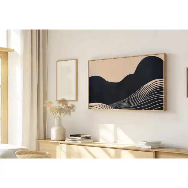Quadro Decorativo N°98 - Panorâmico Abstrato - Linhas Solitárias - Galix