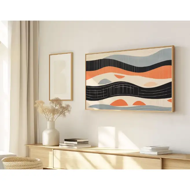 Quadro Decorativo N°208 - Panorâmico - Ondas do Mar - Galix