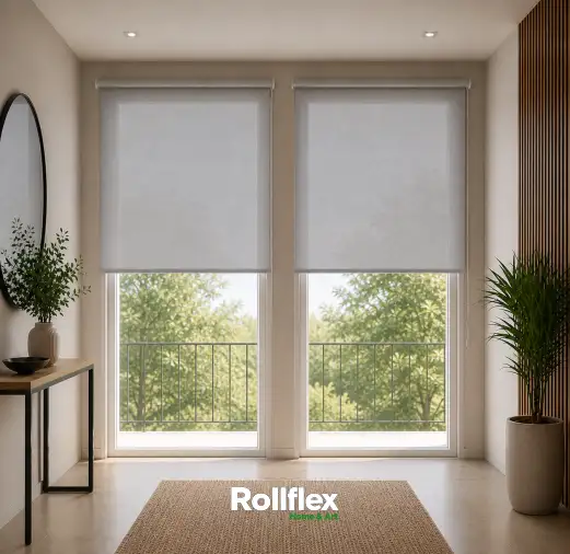 Cortina Persiana Rolô Solar 0% Cinza - Crey