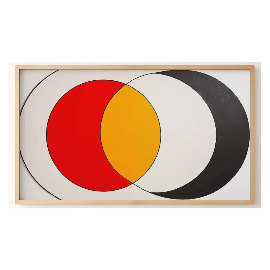 Quadro Decorativo N°121 - Panorâmico Geométrico - Intersecção - Galix