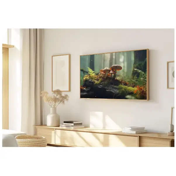 Quadro Decorativo N°158  - Panorâmico Botânico - Cogumelos - Galix