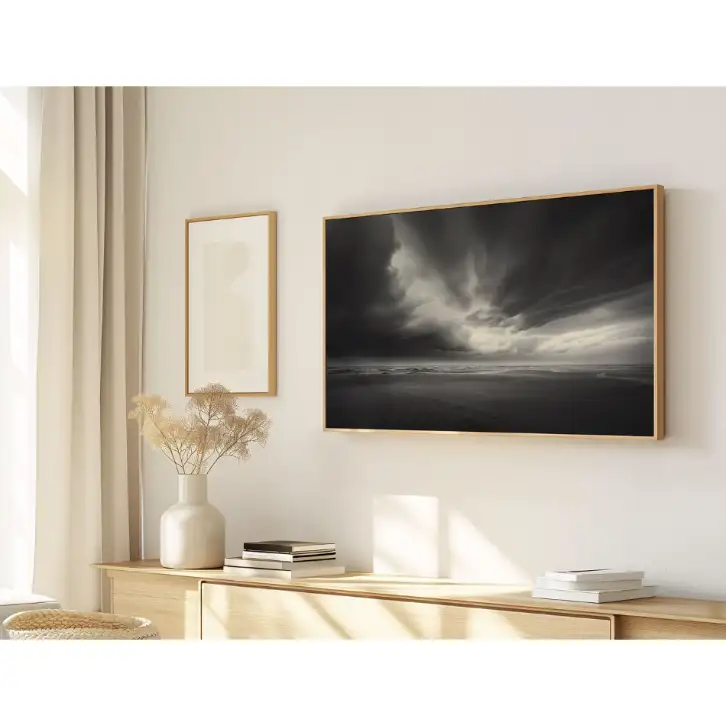 Quadro Decorativo N°221 - Panorâmico - Ondas do Mar - Galix