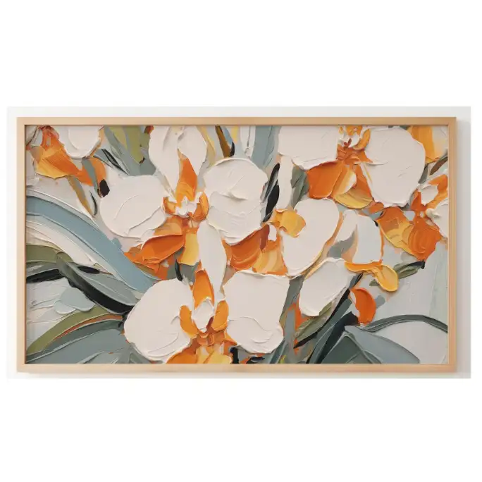 Quadro Decorativo N°183 - Panorâmico Botânico - Orquídeas - Galix