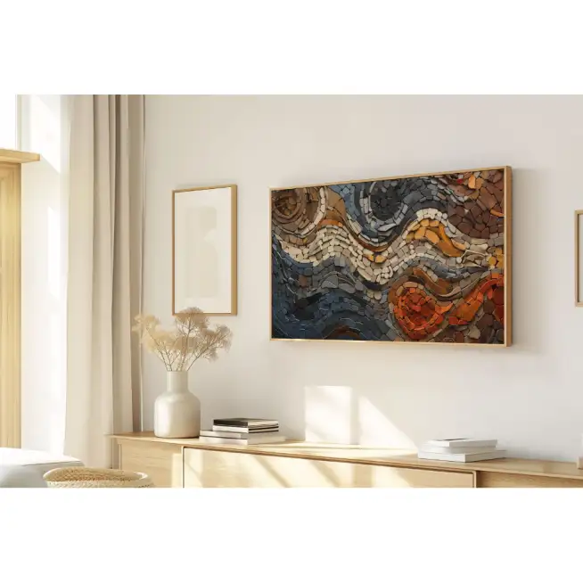 Quadro Decorativo N°210 - Panorâmico - Ondas do Mar - Galix