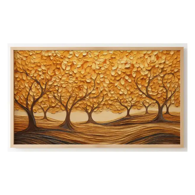 Quadro Decorativo N°238 - Panorâmico - Bosque Outonal - Galix