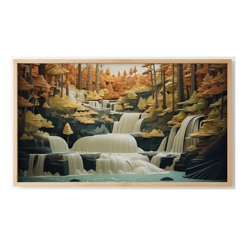 Quadro Decorativo N°214 - Panorâmico - Ondas do Mar - Galix