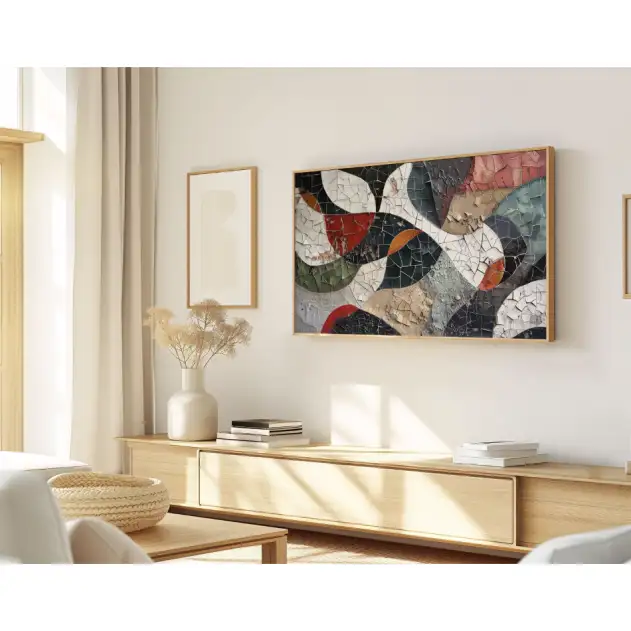 Quadro Decorativo N°96 - Panorâmico Abstrato - Mosaico - Galix