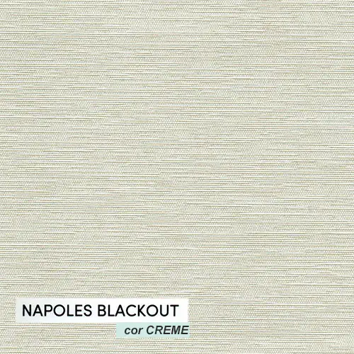 Cortina Persiana Rolô Blackout Creme Nápoles