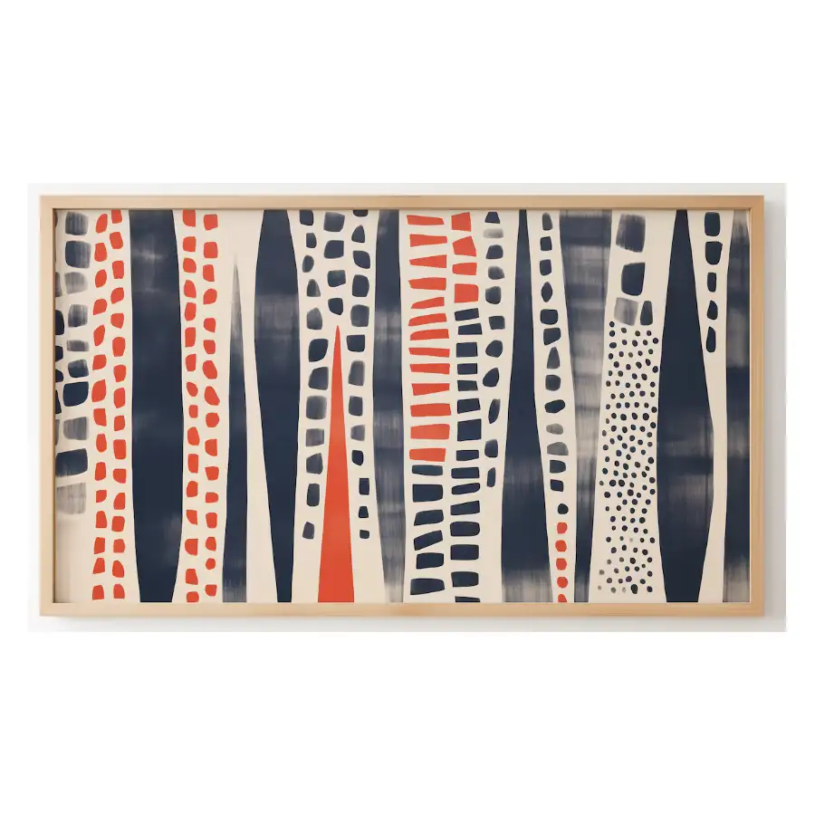 Quadro Decorativo N°7 - Panorâmico Abstrato - Étnico - Galix