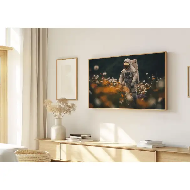 Quadro Decorativo N°256 - Panorâmico - Astronauta - Galix