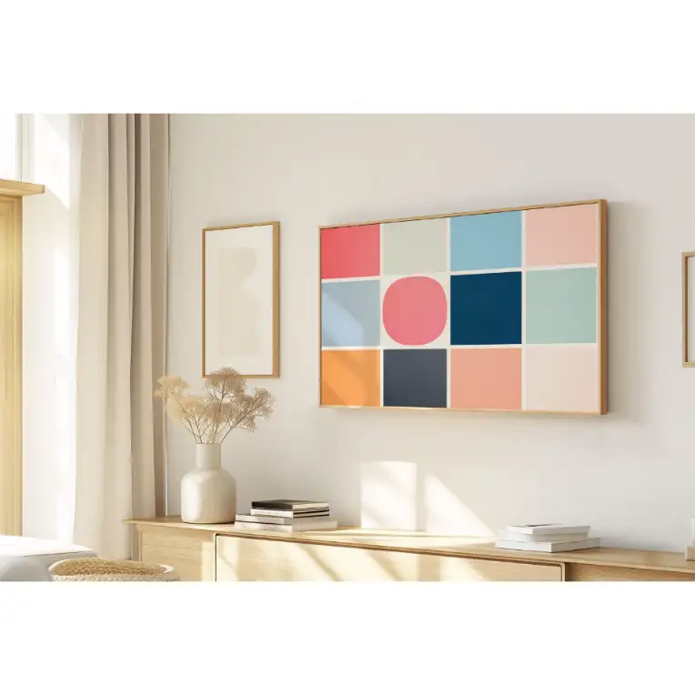 Quadro Decorativo N°92  - Panorâmico Mosaico - Grade - Galix