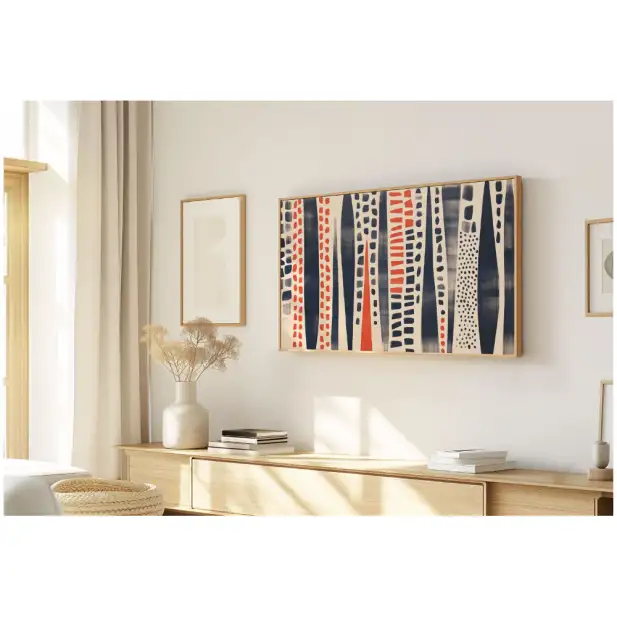 Quadro Decorativo N°7 - Panorâmico Abstrato - Étnico - Galix