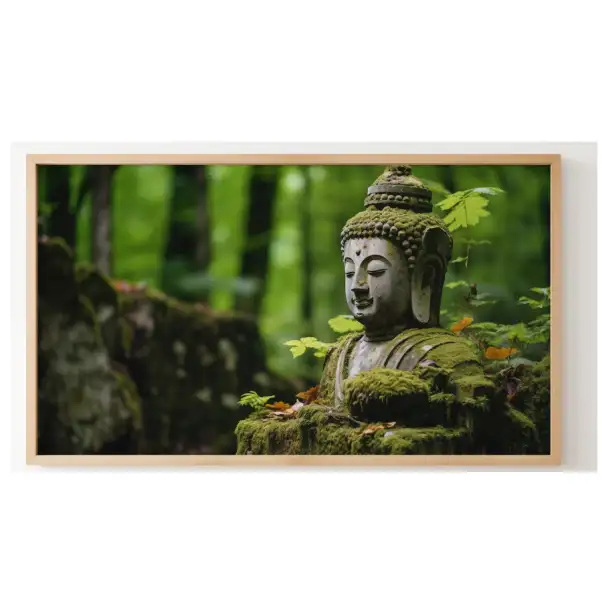 Quadro Decorativo N°156  - Panorâmico Estátua Buda - Galix