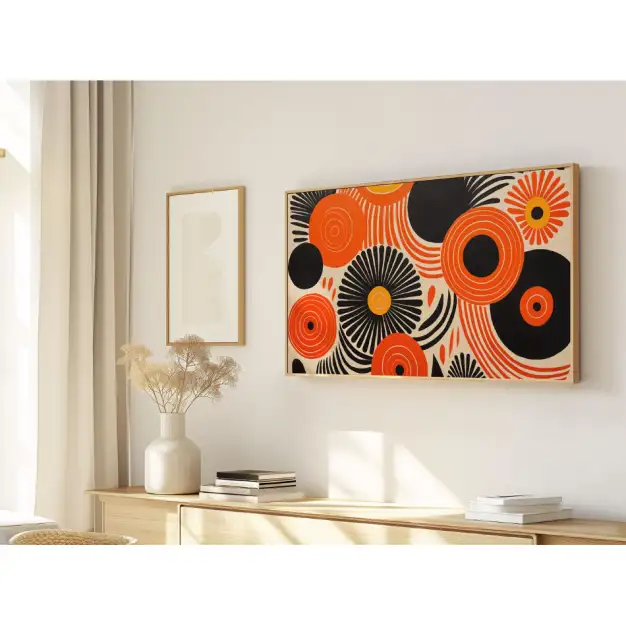 Quadro Decorativo N°93 - Retrô Laranja - Galix