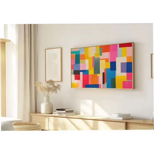 Quadro Decorativo N°100 - Panorâmico Mosaico - Cores - Galix