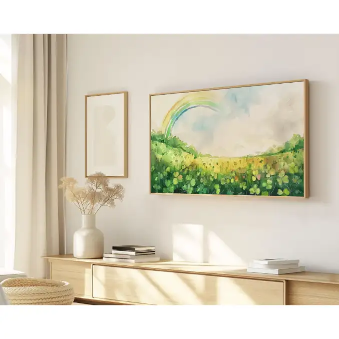 Quadro Decorativo N°216 - Panorâmico Abstrata - Ondas do Mar - Galix