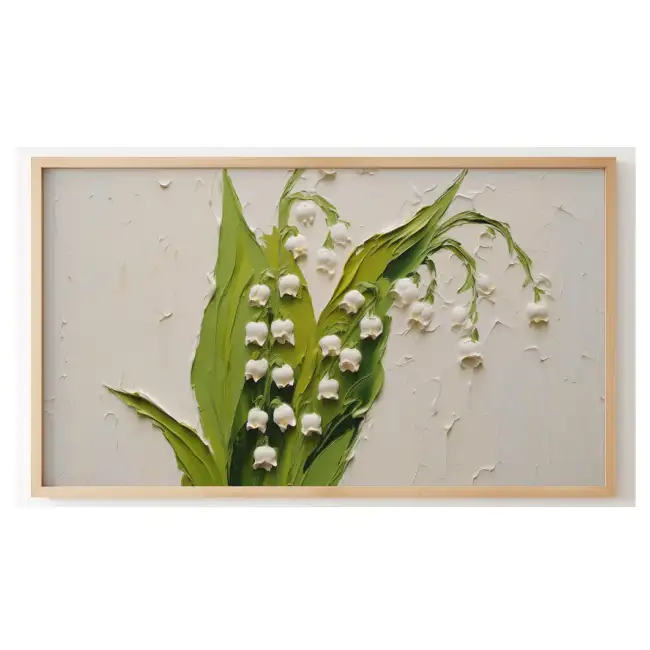 Quadro Decorativo N°132 - Panorâmico Botânico - Lírio do Vale - Galix