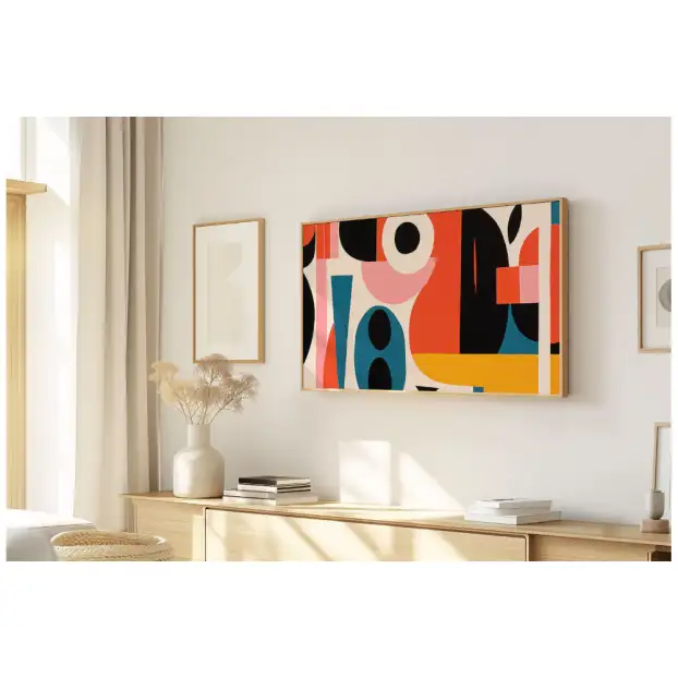 Quadro Decorativo N°8 - Panorâmico Geométrico - Concretista - Galix