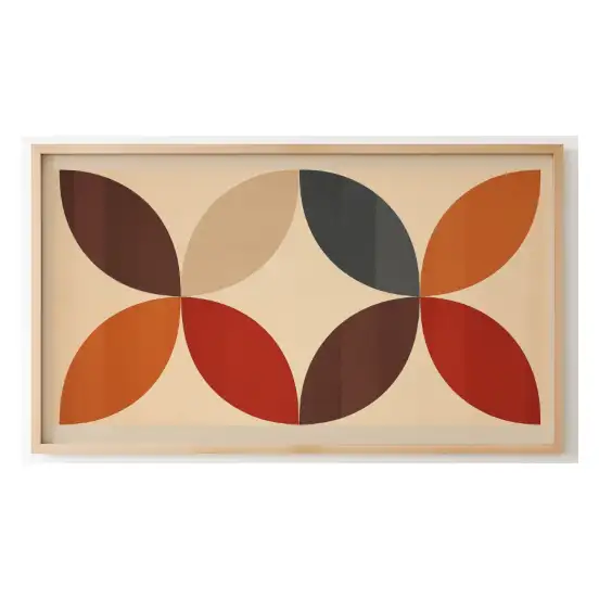 Quadro Decorativo N°71 - Panorâmico - Abstrato Terroso - Galix