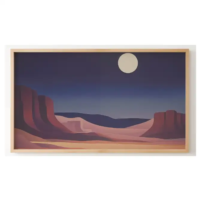 Quadro Decorativo N°225 - Panorâmico Abstrato - Deserto Canion - Galix