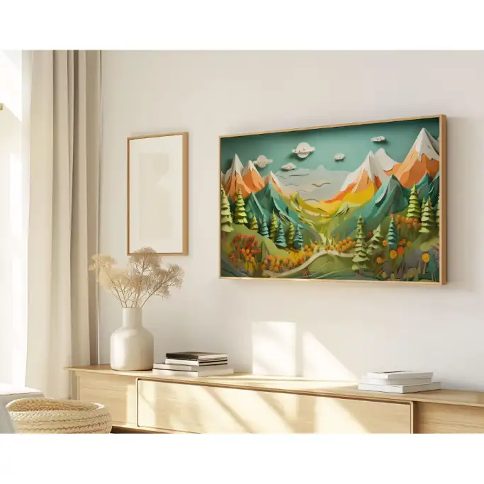 Quadro Decorativo N°215 - Panorâmico - Ondas do Mar - Galix