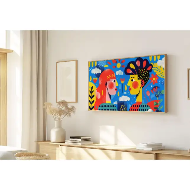 Quadro Decorativo N°262 - Panorâmico - Casal Perfil - Galix