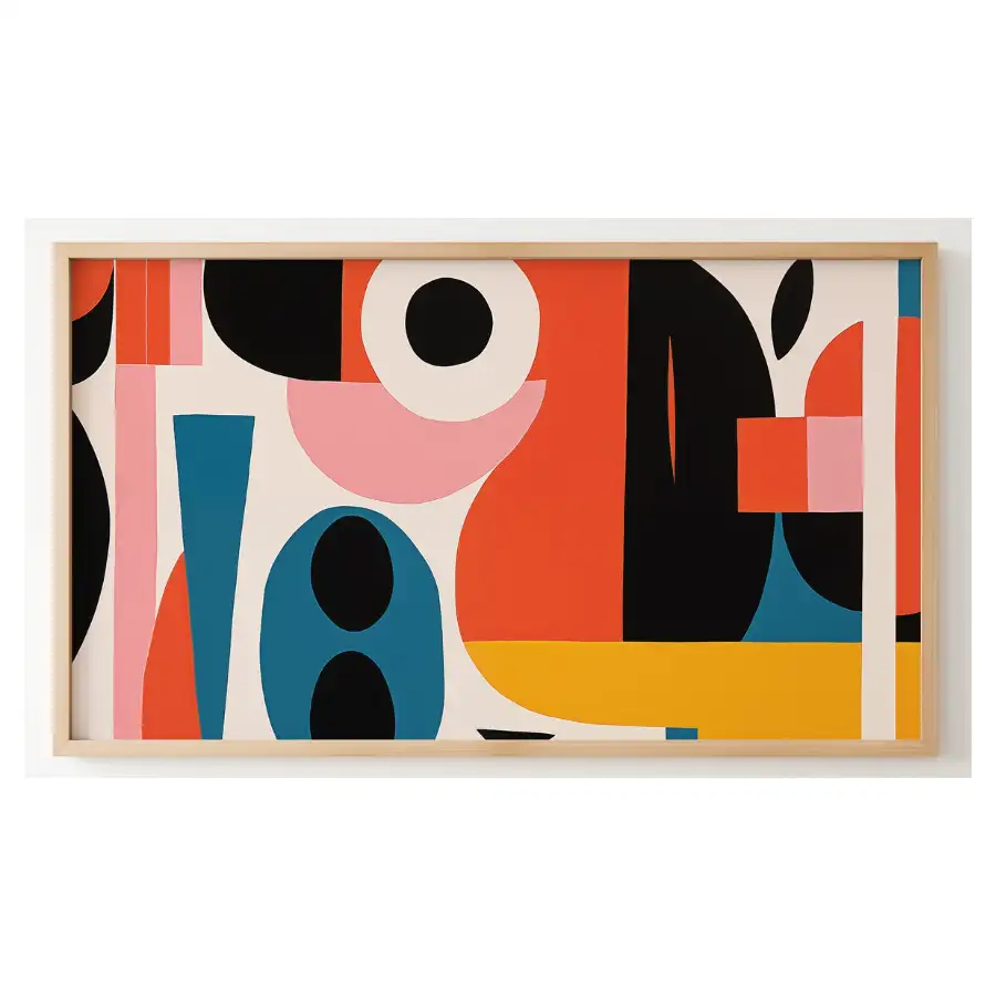 Quadro Decorativo N°8 - Panorâmico Geométrico - Concretista - Galix