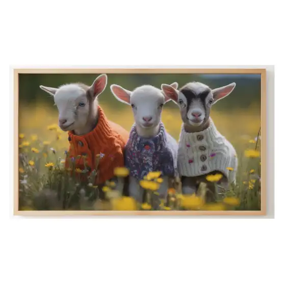Quadro Decorativo N°32 - Panorâmico Filhotes de Suéter - Galix