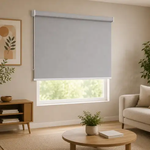 Cortina Persiana Rolô Solar 0% Cinza - Crey