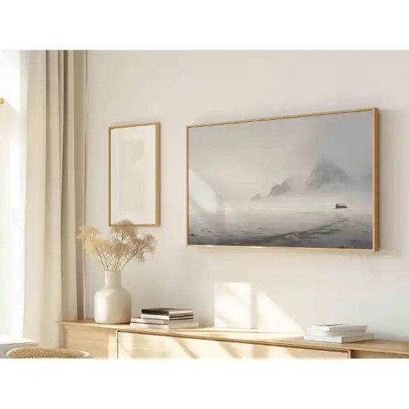Quadro Decorativo N°209 - Panorâmico - Ondas do Mar - Galix