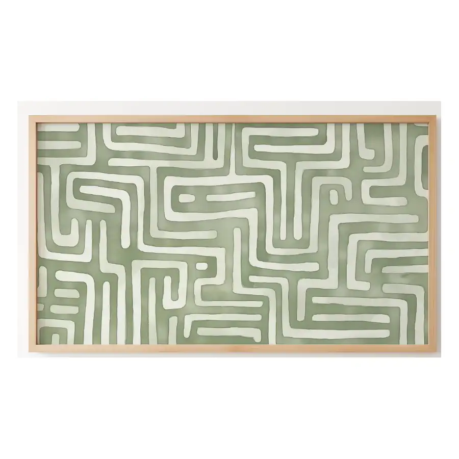Quadro Decorativo N°4 - Panorâmico Abstrato - Tribal - Galix