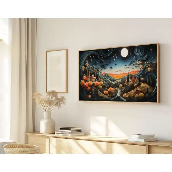 Quadro Decorativo N°246 - Panorâmico - Vilarejo - Galix