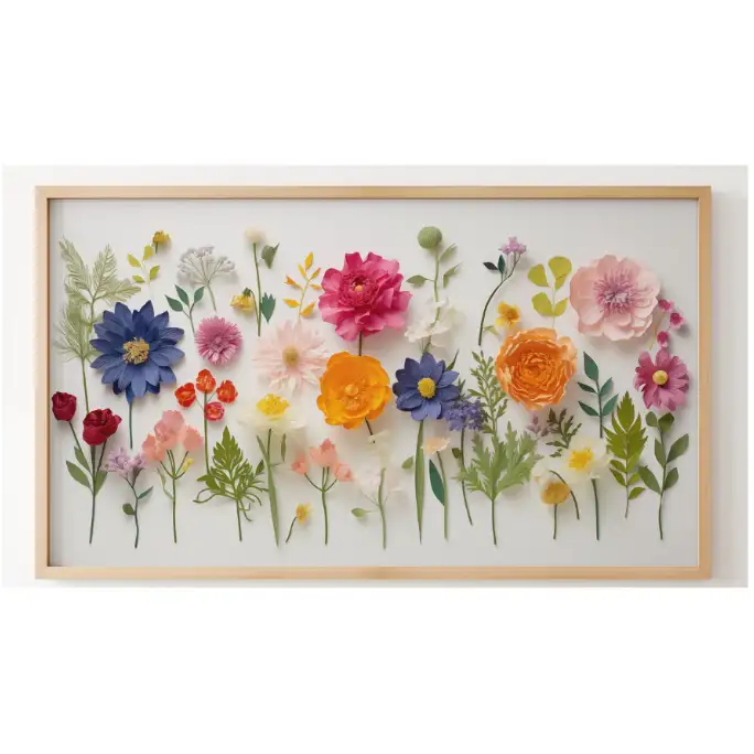 Quadro Decorativo N°164 - Panorâmico Botânico - Flores - Galix