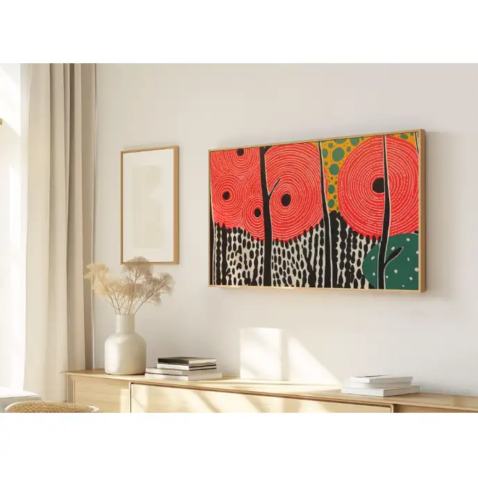 Quadro Decorativo N°140 - Panorâmico Abstrato - Étnico Paisagem - Galix