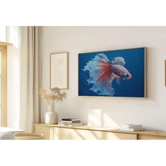 Quadro Decorativo N°46 - Panorâmico Peixe Betta - Galix