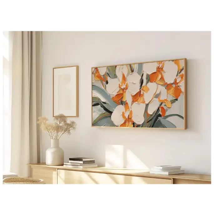 Quadro Decorativo N°183 - Panorâmico Botânico - Orquídeas - Galix