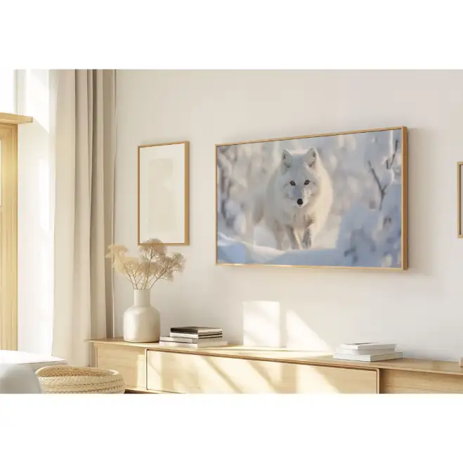 Quadro Decorativo N°39 - Panorâmico Lobo do Ártico - Galix