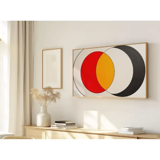 Quadro Decorativo N°121 - Panorâmico Geométrico - Intersecção - Galix