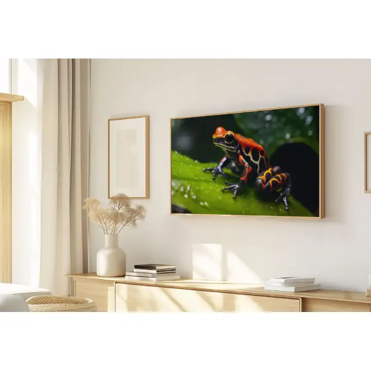 Quadro Decorativo N°41 - Panorâmico Rã Tropical Macro - Galix