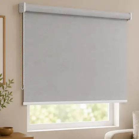 Cortina Persiana Rolô Solar 0% Cinza - Crey