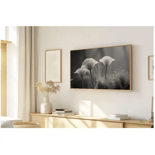 Quadro Decorativo N°157 - Panorâmico Botânico - Cogumelos - Galix